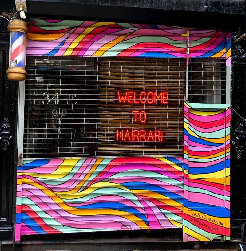 Hairrari Mural - 100 Gates Project